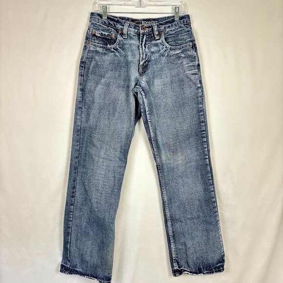 Urban Up Bootcut Jeans Men’s 30x32 Blue Distressed Low Rise Y2K Denim - Picture 1 of 16